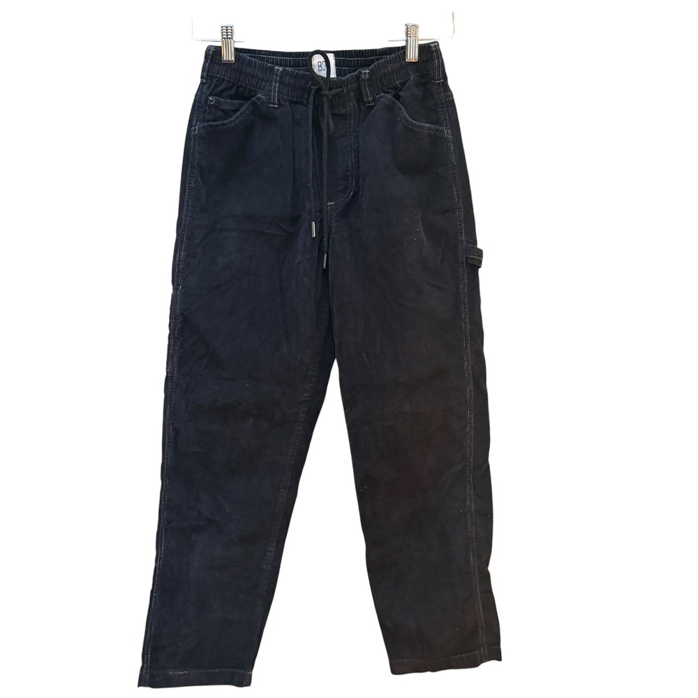 BDG Carpenter Pants Women Small Black Corduroy Utility Workwear Urban Outfitters